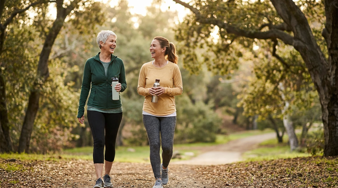 Illustration for Healthy Aging Habits Work Better as a System