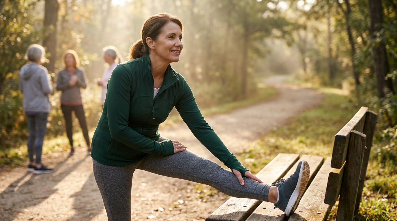 Illustration for Menopause Protein Intake and Aerobic Exercise: A Stronger Midlife Strategy